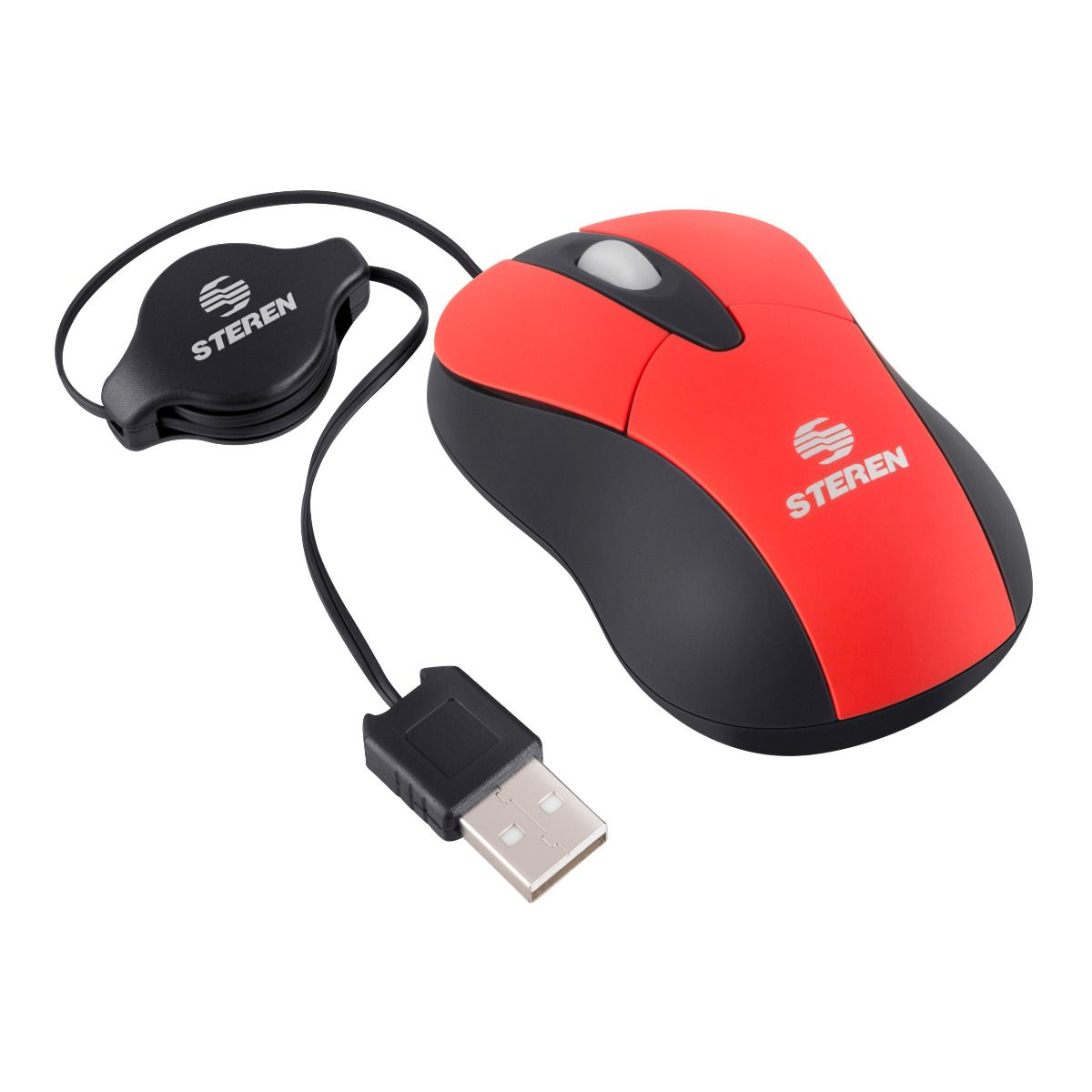 Mini Ratón / Mouse con Cable USB Retráctil Multi4you - Ratón - Los