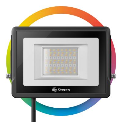 Reflector LED Wi-Fi RGB+W de 30 W para exterior