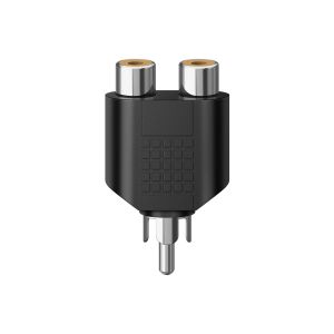 Adaptador de conector RCA a 2 jacks RCA