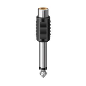 Adaptador de conector 6,3 mm a jack RCA, monoaural