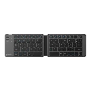 Teclado Bluetooth compacto plegable con batería recargable