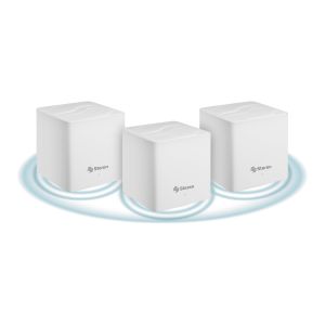 Sistema Smart Wi-Fi 6 MESH triple AX1500 2,4 GHz y 5 GHz, hasta 30 m de alcance por módulo