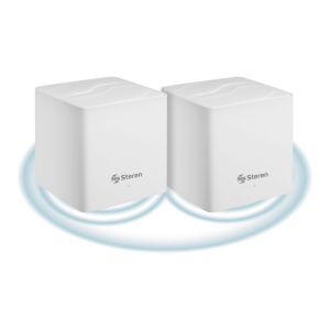 Sistema Smart Wi-Fi* 6 MESH doble AX1500 2,4 GHz y 5 GHz, hasta 30 m de alcance por módulo