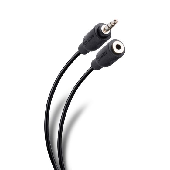PremiumCord Cable alargador jack de 2,5 mm, longitud de 5 m, conector  hembra de 2,5 mm, cable auxiliar de audio para auriculares, protegido,  color